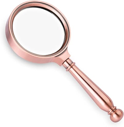 Dailygoods- Vergrootglas 10X - Vergrootglas met 75mm lens - Handheld Vergrootglas - Optisch glas - Voor senioren en kinderen - Lichtgewicht 220g - Leesloep