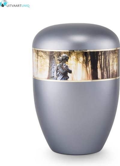 Eco urn grijs engel - bio (biologisch afbreekbaar)