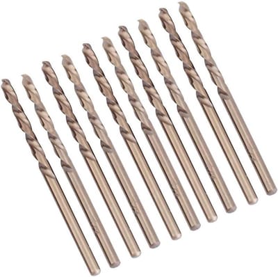 Set van 10 Cobalt Twist Boorbits voor RVS en Metaal - 1.5mm Precisie, Duurzaam en Efficiënt