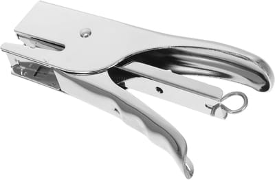 Nietmachine Metaal - Handgereedschap - Kantoor Werk - Moeiteloos Gebruik - 14 cm Lengte - Zilver