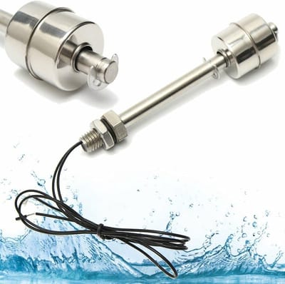 Stainless steel verticale vloeistofniveau sensor van 100 mm, drijvende schakelaar voor waterniveau controle, drainage en alarmsystemen
