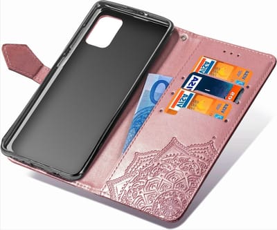 *** Bookcase - Roze - Hoesje Met Pasjeshouder geschikt voor de Samsung Galaxy A51 - BBescherm je Telefoon van Heble® ***