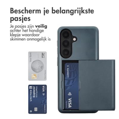 imoshion Hoesje met Pasjeshouder - Geschikt voor Samsung Galaxy S26 - Donkerblauw