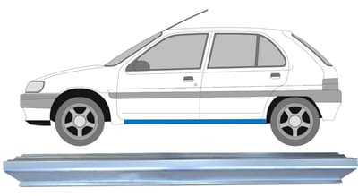 Reparatie dorpel voor Citroen Saxo 1996-2004 / Links