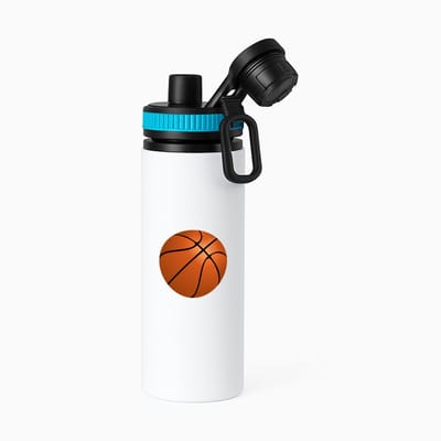 Hacebo® - Basketballen waterfles met draaidop blauw - Basketbal - Basketballers - Sport - bal - Hooper - water fles - 850ML