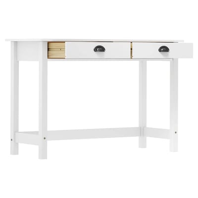 vidaXL - Wandtafel - Hill - 2 - lades - 110x45x74 - cm - massief - grenenhout