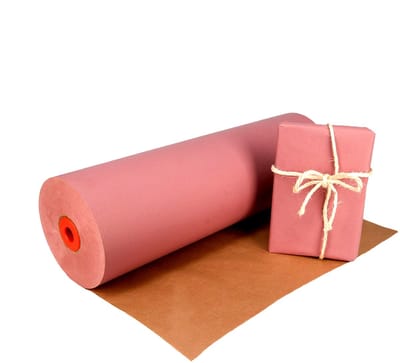 Inpakr Roze Kraftpapier op Rol - 59 cm x 400 m - 50 g/m2 - FSC - 1 Rol