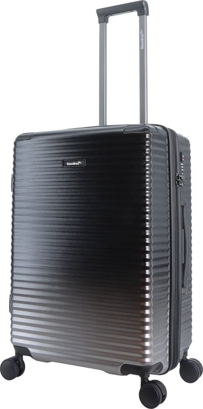 Saxoline Blue – Elite | Harde Koffer / Trolley / Reiskoffer – Medium – Zwart - Zwart / Medium