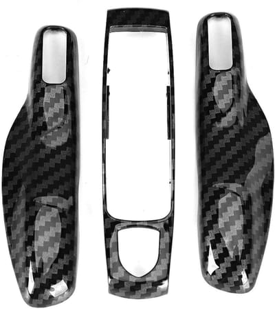 Inovra- Sleutelafdekking Koolstofvezel - Externe Sleutelafdekking - 3-delige Coverset - Porsche - Bescherming - Duurzaam - Sleutelcover