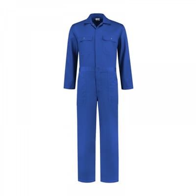 Overall polyester/katoen korenblauw maat 55