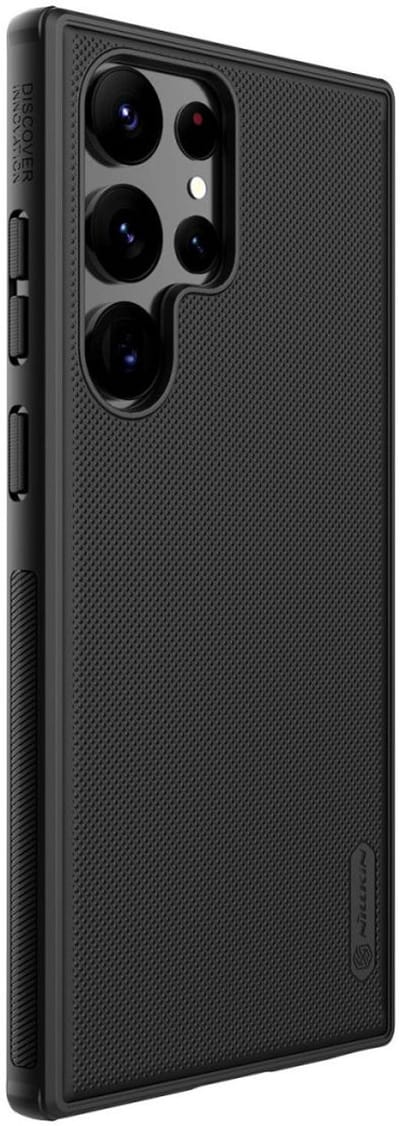 Nillkin Super Frosted Shield Pro Magnetic Samsung Galaxy S23 Ultra Hoesje - Back Cover Geschikt voor Draadloos Opladen met Magnetische Ring Zwart