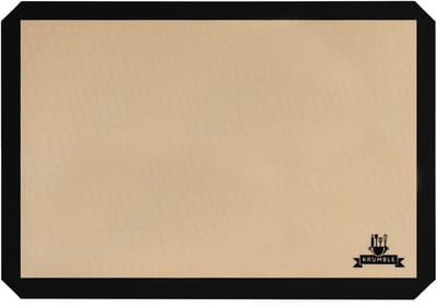 Krumble XXL Siliconen Bakmat 40x60 cm - Extra Groot - Voor horeca en professionele ovens - Niet geschikt voor standaard thuisovens - Antikleef & Antislip - Zwart