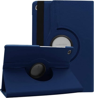 LuxeBass Hoesje geschikt voor Samsung Galaxy Tab A7 (2020) 10.4 inch - Draaibare Tablet Case met Standaard - Donker Blauw