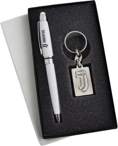 Juventus sleutelhanger Metaal Logo + Stylo