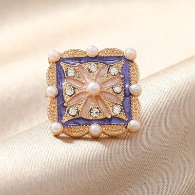 Vintage Dames Heren Elegante Emaille Parel Kruis Broches Reversspelden Unisex Klassieke Mode Paleis Stijl Prachtige Spelden Accessoires