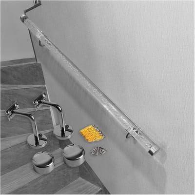 Acryl trap leuning - Moderne trapleuning - Veilige traplift - Antislip textuur - Tot 7 meter - Transparant
