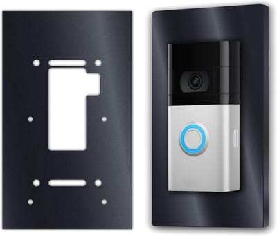 Premium acrylglas afdeklijst voor Ring Doorbell accu 2. Gen 3 Plus 4 Pro Battery | 5 mm dikte | antraciet Matt Ral 7016 | Plaat voor bel
