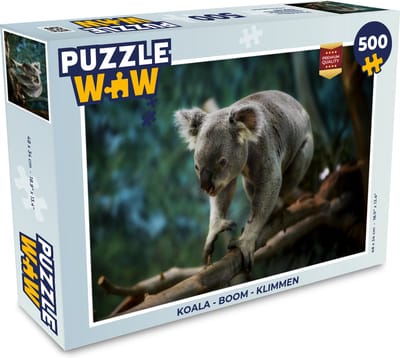 Puzzel Koala - Boom - Klimmen - Kids - Jongens - Meiden - Legpuzzel - Puzzel 500 stukjes