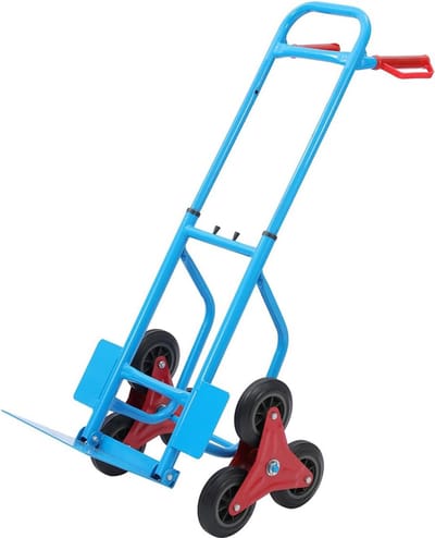 Opvouwbare Trapklimwagen voor Vrachtpakketten - 200 kg Capaciteit met 6 Wielen