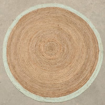 Dutch Lifestyle Jaipur - Jute - Vloerkleed - 200x200 cm - Beige