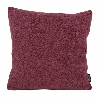 Gek op kussens! Teddy burgundy | 45 x 45 cm | kussenhoes | polyester