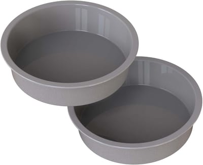 Set van 2 Ronde Siliconen Bakvormen 17,5 cm - Flexibel voor Taart, Cheesecake en Mousse