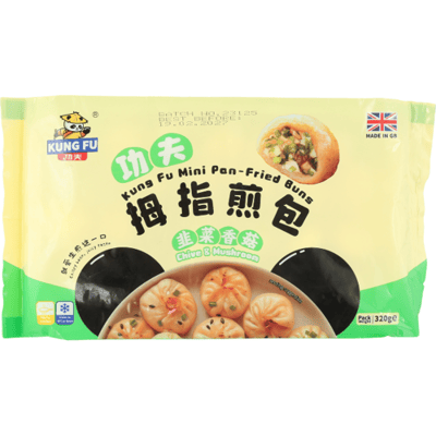 KUNG FU Mini pan-gebakken broodjes bieslook & champignon 320 g