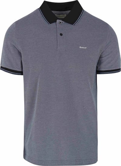 Gant Shield Oxford Piqué Poloshirt Donkerblauw (navy) - Maat M - Heren