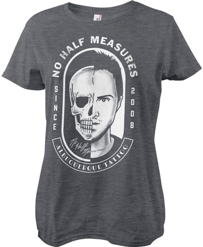 Breaking Bad T-shirt No Half Measures Girly Tee SP-5-BB025-H70-16