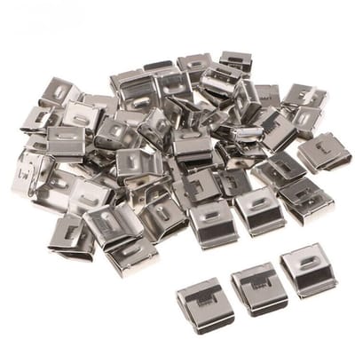 Dailygoody - Zonnepaneel Kabelclips - Roestvrij Staal - Voor Elektrische Snoerbeheer - Optioneel 20/30/50/100Pcs - Ideaal voor zonnepanelen - Geschikt