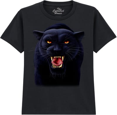 KIDS Panter Night Stalker - Black Panther The Coloured House KIDS T-shirt XL