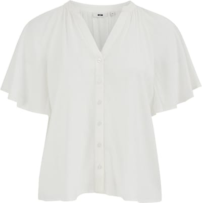 WE Fashion Dames blouse met jacquard-print - Curve