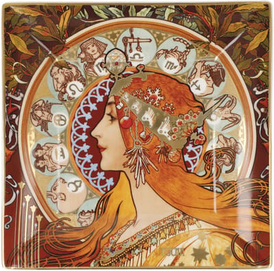 Goebel - Alphonse Mucha | Schaal Sterrenbeeld | Porselein - 16cm