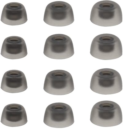 Dailygoods - siliconen oordopjes - vervangende oordopjes - comfortabel gebruik - grijs - in-ear tips - perfect voor Jabra Elite 75t 65t Active Sport E...