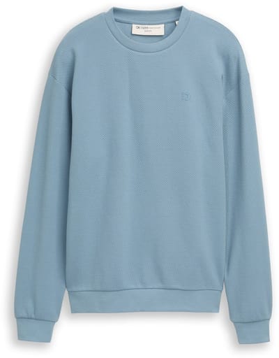 Tom Tailor Denim - Sweatshirt van katoen - Maat XXL - citadel blue
