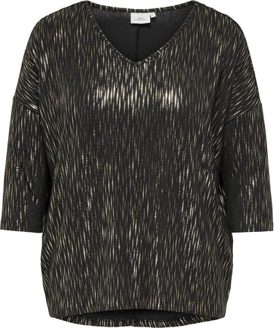 ONLY CARMAKOMA - CARFOILA 3/4 V-NECK TOP JRS - Dames - Blouses