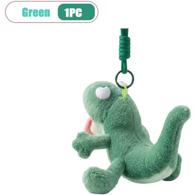 Porte-clés Grenouille Lézard Peluche Mignonne Tirant la Langue Charme Sac Grenouille Verte Porte-clés Animal en Peluche Doux pour Sac à Dos Sac blue