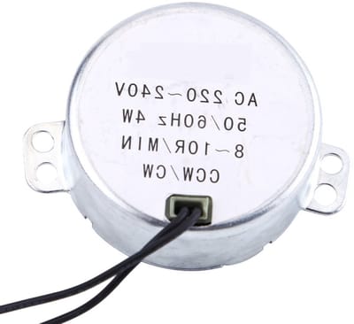 Synchronous Motor voor Turntable, 220-240V 4W Gear Motor, 8-10RPM CW/CCW, Ideaal voor Magnetron, Display Planken en Handgemaakte Lampen, Geluidsarm en Efficiënt