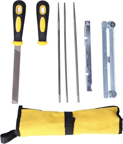 Kettingzaagvijlen set - Slijp gereedschap - Ketting onderhoud - Diverse maten - 3 maten - Niet gespecificeerd