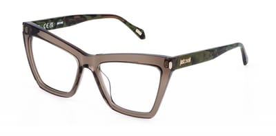 Just Cavalli VJC138 Marron chiaro trasparente lucido 53/17/140 WOMAN Brilmonturen