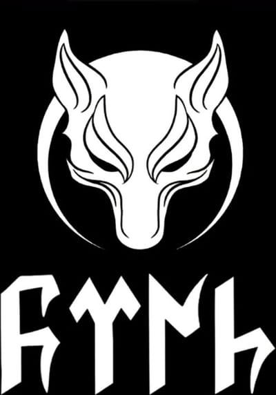 Göktürk Turkse naam en wolf sticker - Auto Sticker - 3D Turkse Wolf - Göktürk Bozkurt Turkije -Turkije Auto Stickers - 12X16cm - wit