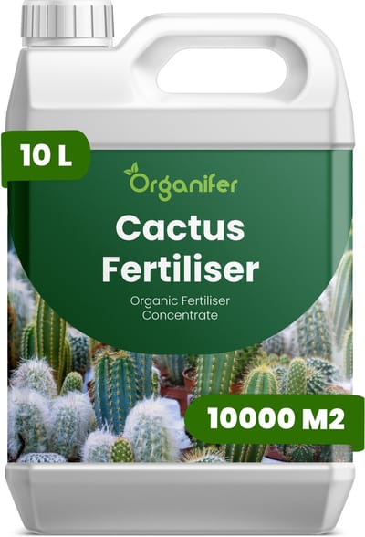 Vloeibare Meststof Voor Cactus 10 L Voor 10000 M2 - Npk 2-1-8 - Gelijkmatige Groei - Sterke Stengelstructuur - Sterk Wortelstelsel - Weerbaarheid - Stressbestendigheid - Zonder Vocht Vast Te Houden - Organifer