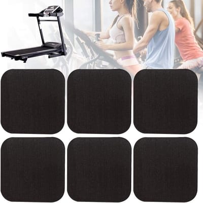 Schokabsorberende Mat voor Loopband, 6-delige Set Antivibratie Geluidsisolatie, Dikke Vloer Pads voor Sportapparatuur