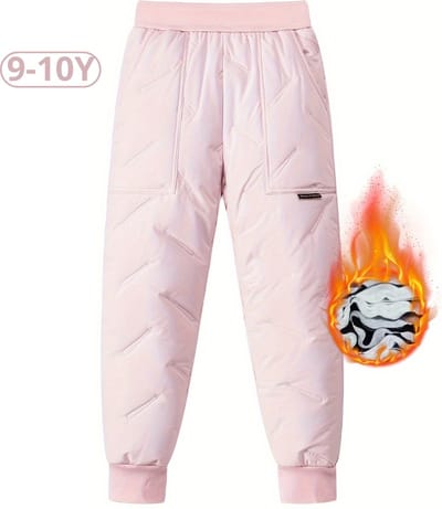 Nivard Skibroek - Skipak - Snowboard Broek - Winterbroek - Sneeuwbroek - Kinderen - Meisjes - Wintersport - Roze - 9 tot 10 Jaar