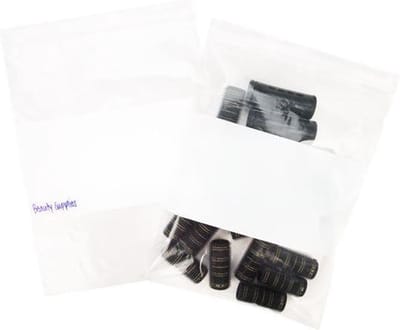 Gripzakken met Schrijfvlak 23x30,5cm PE 50 micron (100 stuks) | gripzak | ziplock zakken | ziplock zakjes