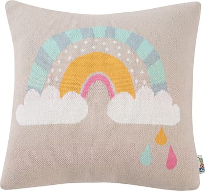 howa Sierkussen "be happy" Kinderkamer Kussen Gebreid Katoen met vulling voor Kinderen 8903