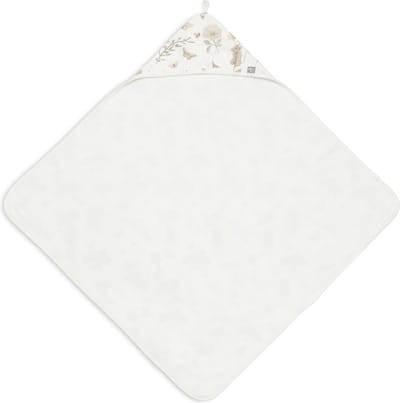 Jollein - Badcape 75x75cm - Baby Handdoek met Badcape, Omslagdoek, Badponcho - Dreamy Mouse