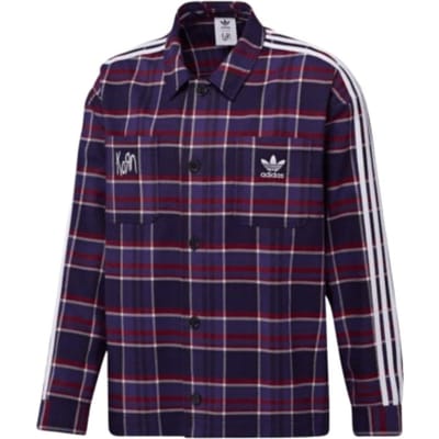 adidas x KoRn Surchemise Multicolore Homme Streetwear JG1334 M gray