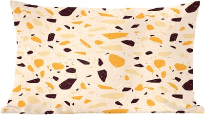 Sierkussens - Kussentjes Woonkamer - 60x40 cm - Terrazzo - Patroon - Geel -