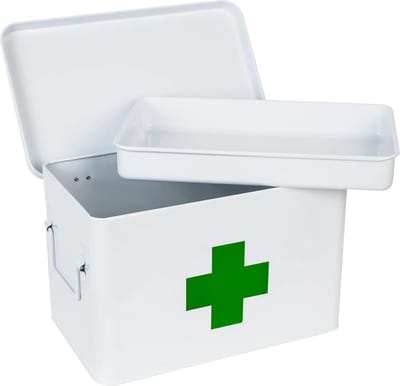 Metaal huisapotheek voor medicijnen - opbergkast 325 x 20 x 205 cm wit